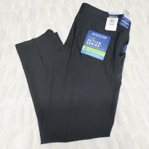 Haggar Men's Dress Pants, 36W x 32L, Charcoal Grey